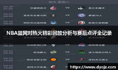 NBA篮网对热火精彩回放分析与赛后点评全记录